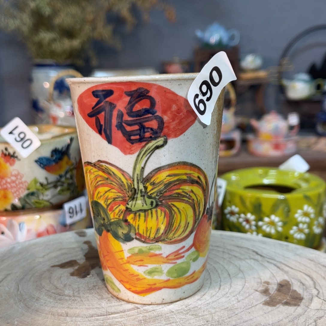 杯素浅陶瓷手工手绘