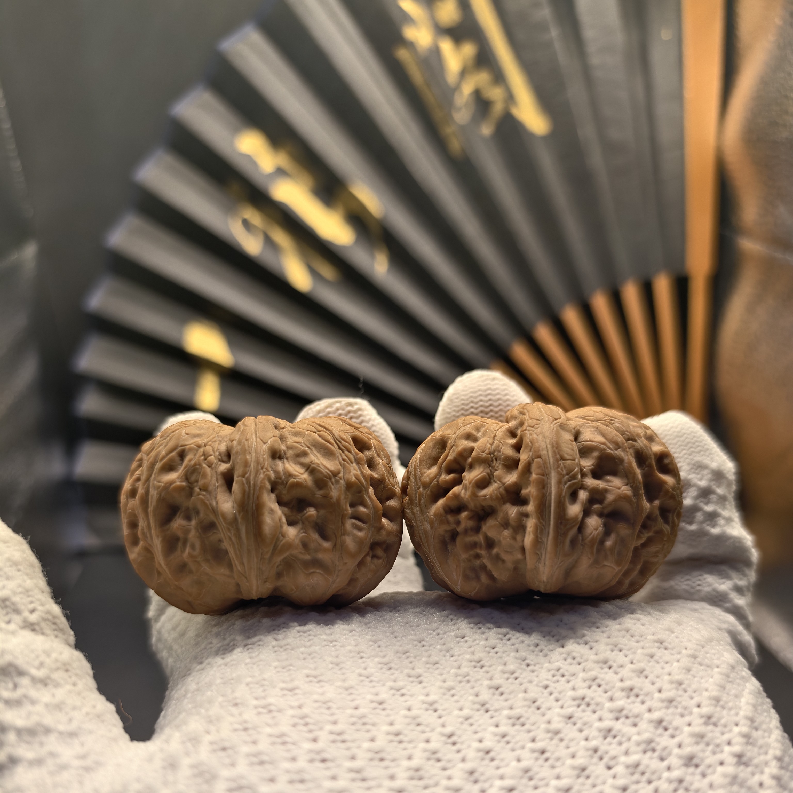 d4702全品精选 平谷元宝文玩核桃 47.5/42/32 新果文玩原生态元宝