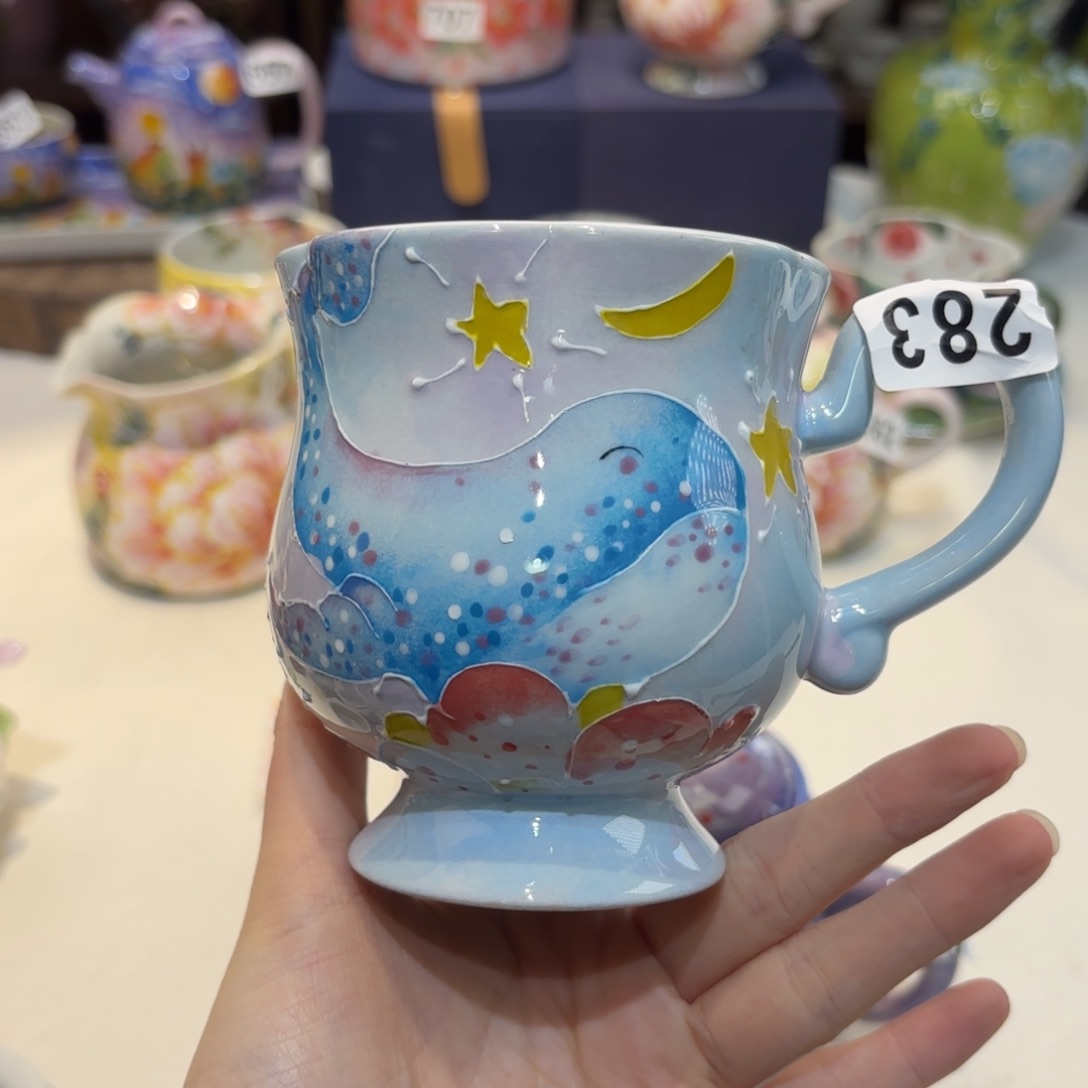 景德镇手绘高温釉下彩陶瓷茶具