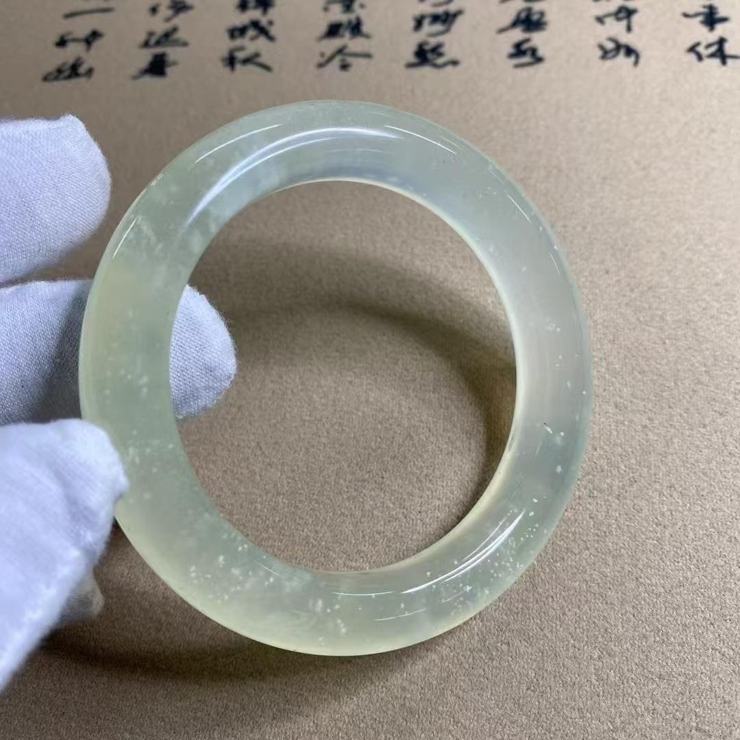 【刘总宠粉】基地质检和田玉未镶嵌多样性发其一暴风雪手镯  456