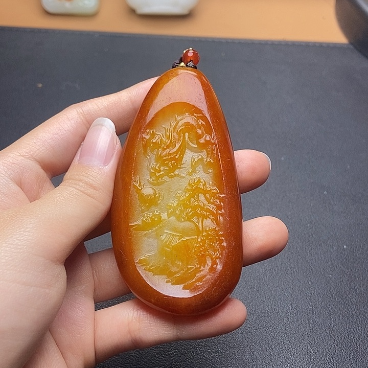 和田玉未镶嵌挂件N