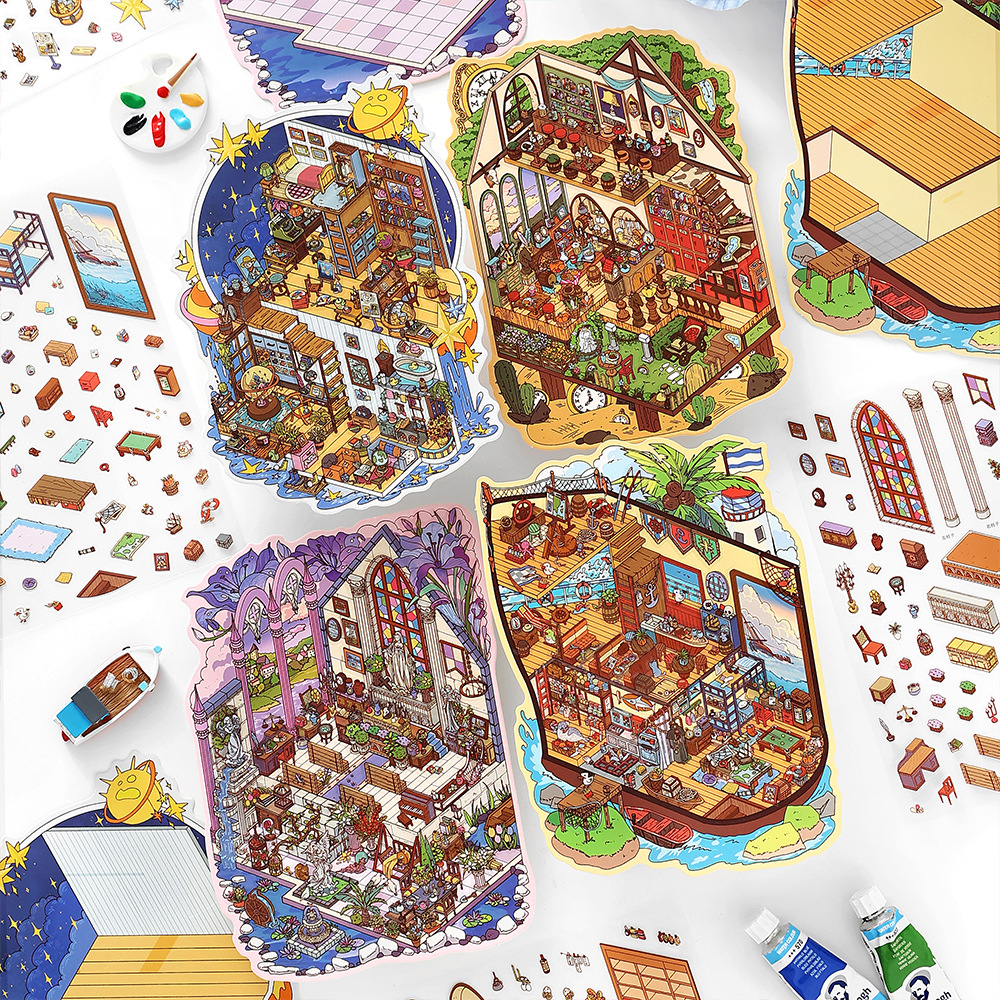 义乌墨言PaperMore造景贴纸小角落第五弹趣味创意立体造景贴纸