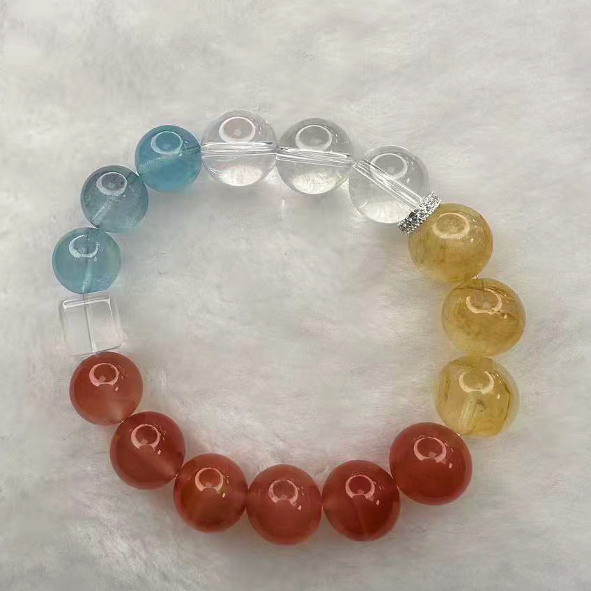 W1109天然水晶多宝手串多样性发其一