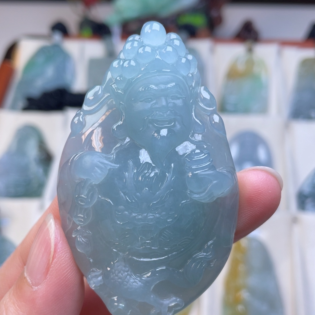 阿***波翡翠未镶嵌颈饰天然翡翠