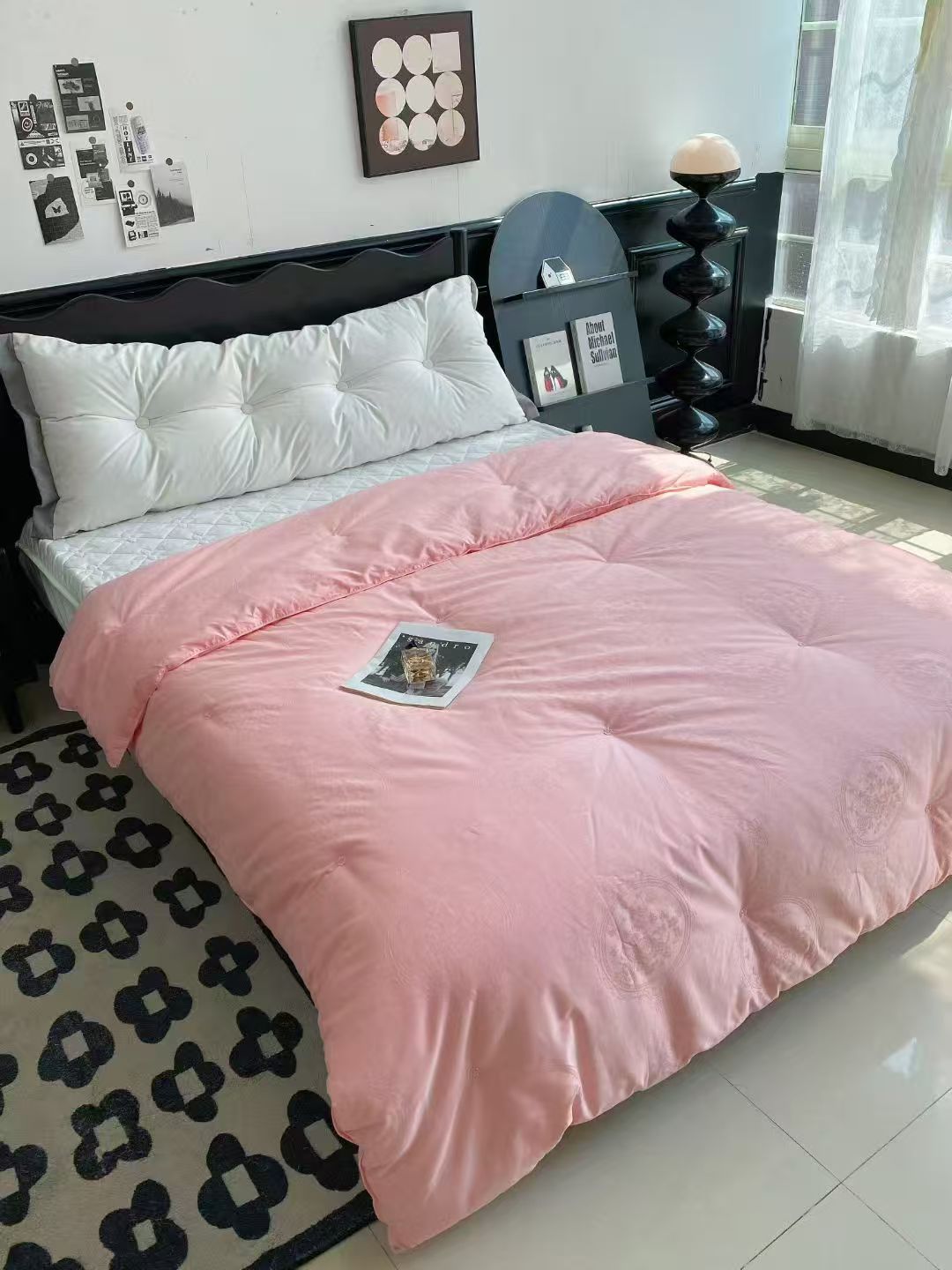 手工桑蚕丝被春秋加厚家用婚庆内胆被