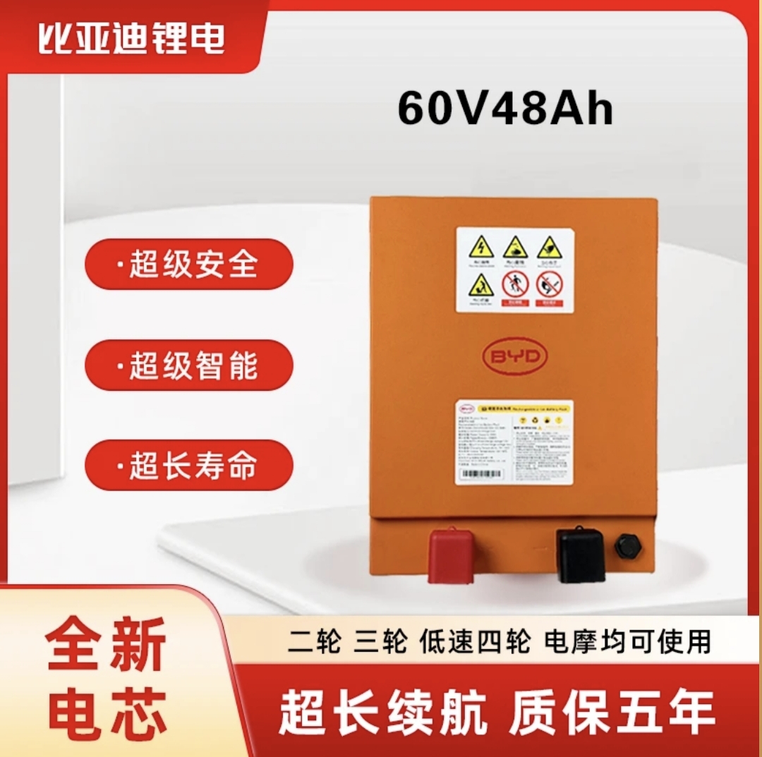 BYD/比亚迪64V48Ah磷酸铁锂电池适配电动三轮车