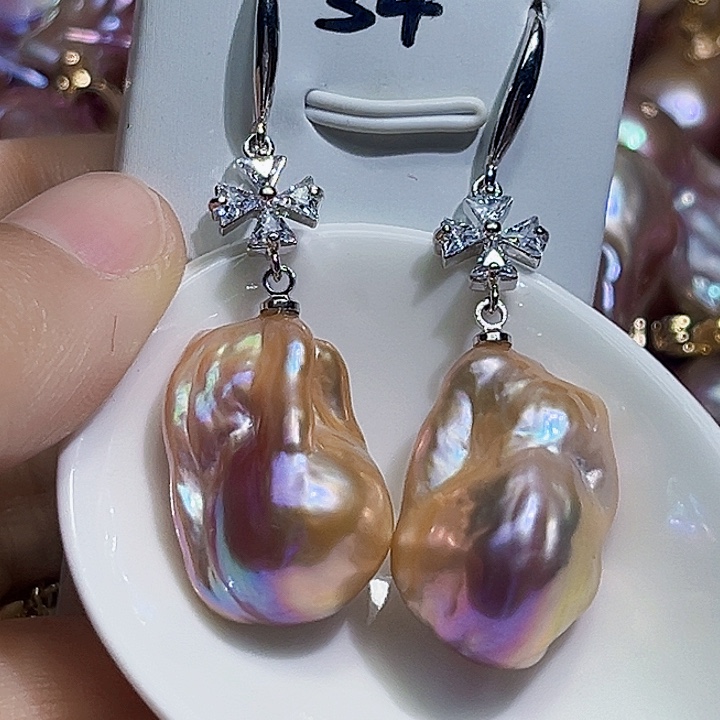 未镶嵌耳饰淡水珍珠