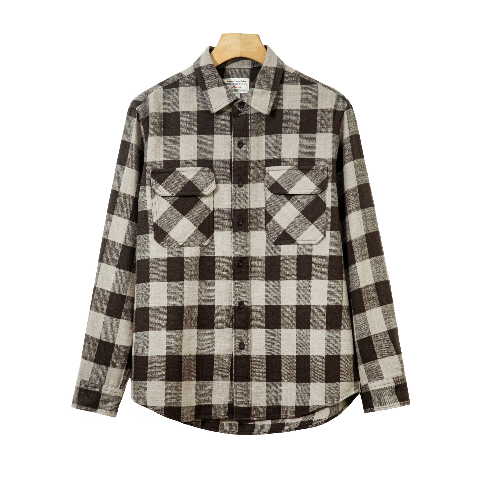 春秋耐磨长袖衬衫休闲秋冬男装ins风