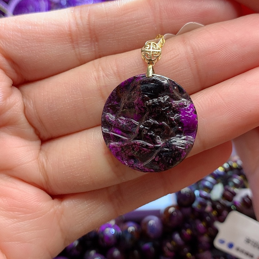 【闪购商品】苏纪石（舒俱来）吊坠18K金镶嵌