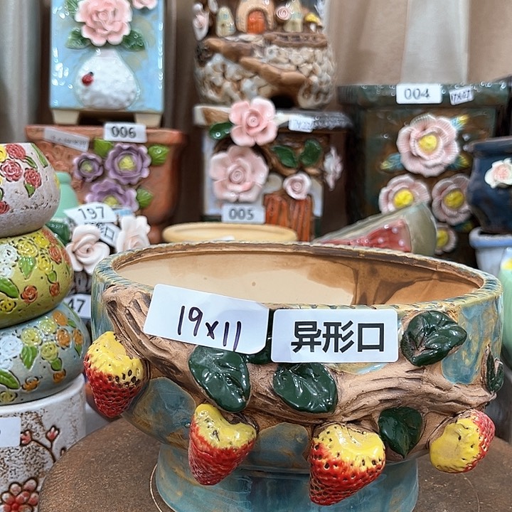 红陶粗陶花盆粗陶花盆