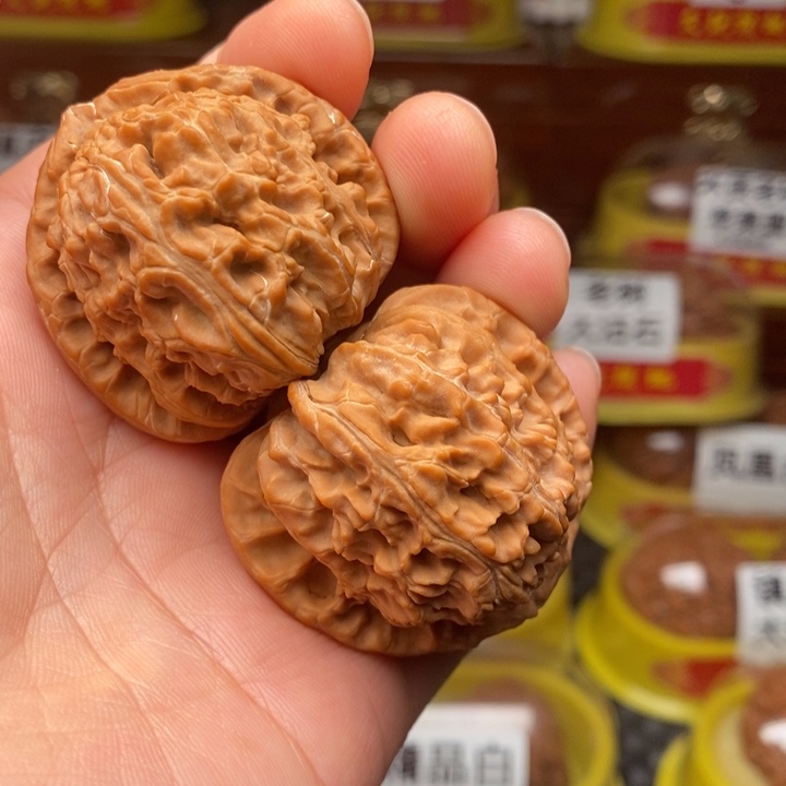 吊坠文玩核桃三角白41