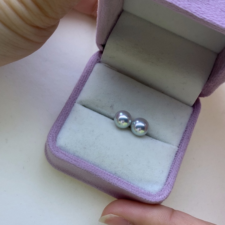 18K金镶嵌耳饰海水珍珠