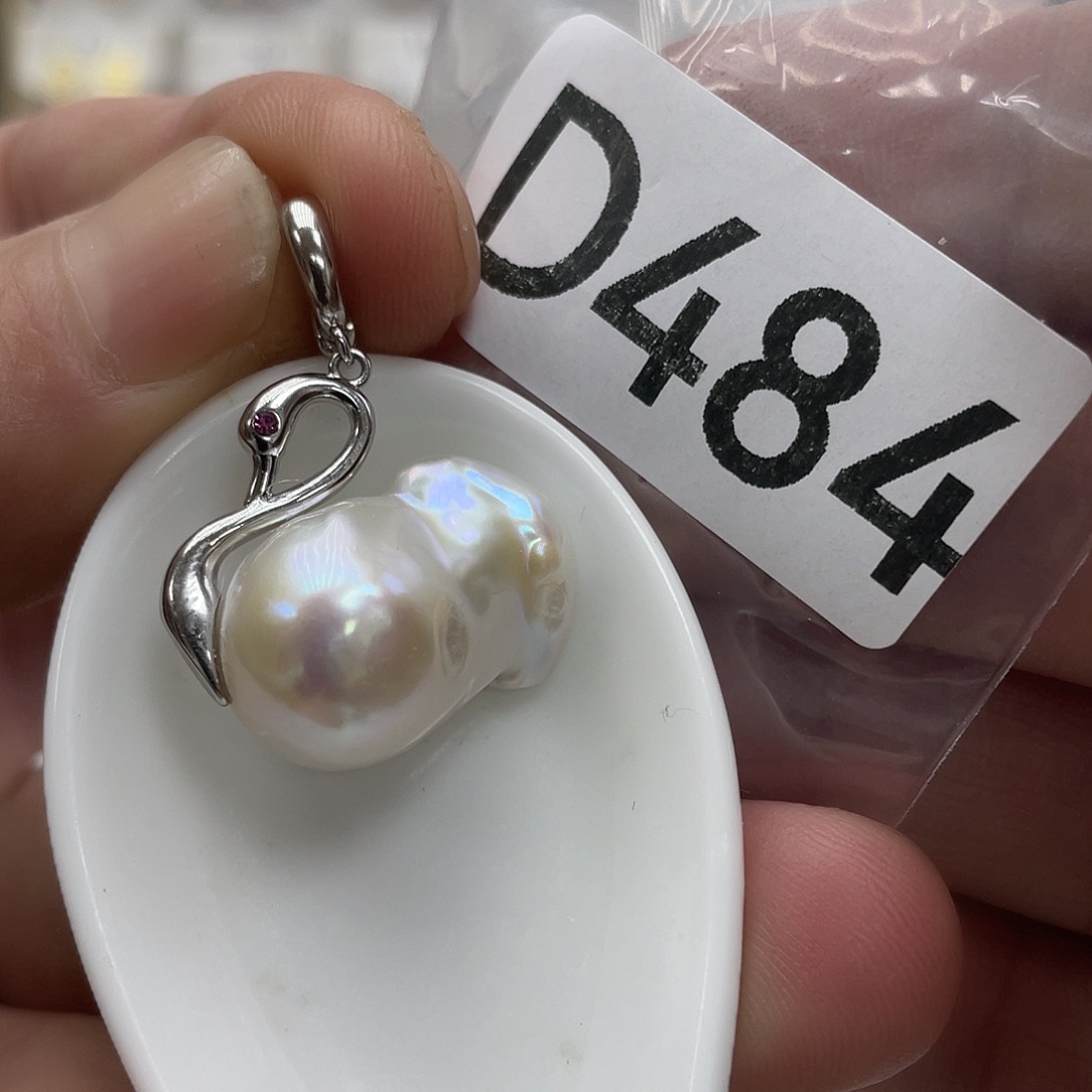 淡水珍珠颈饰银S925镶嵌