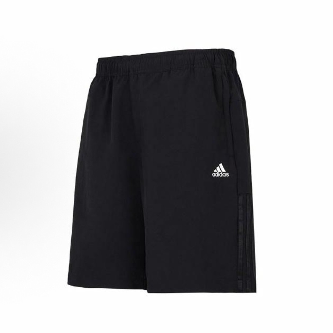 adidas Fi Lib Wvsh 纯色微标运动休闲梭织短裤 男款 黑色HE7405