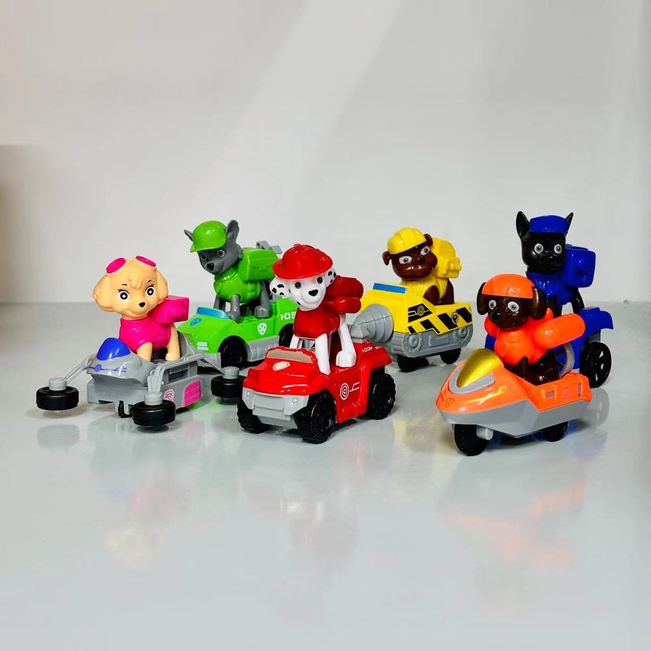 合金狗狗队模型套盒回力车