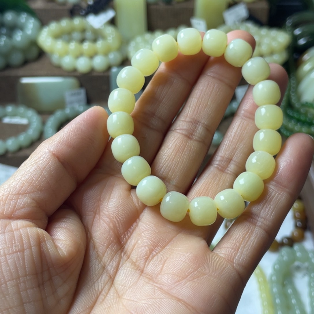 和田玉手链未镶嵌用****5