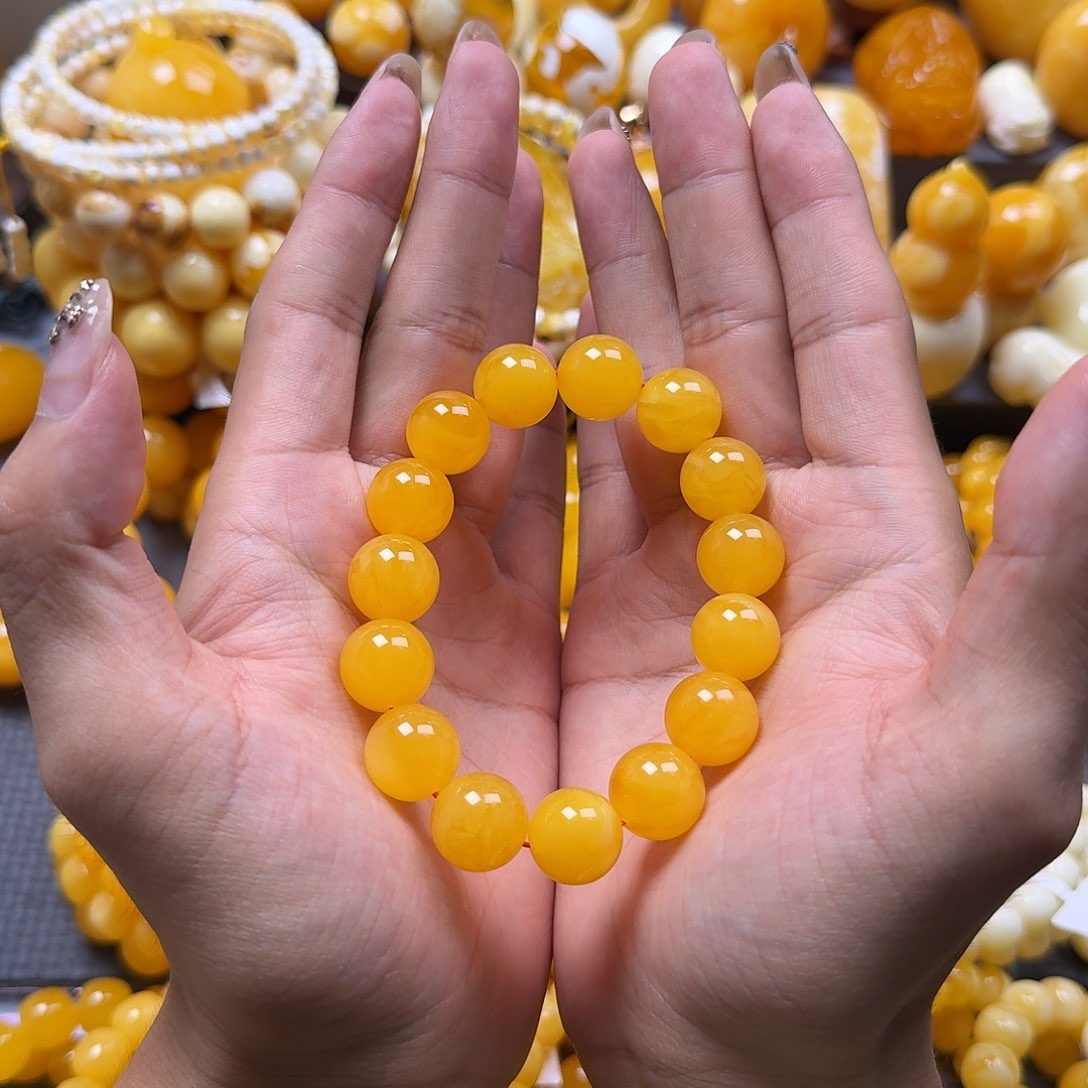 未镶嵌蜜蜡珠宝奇石14mm