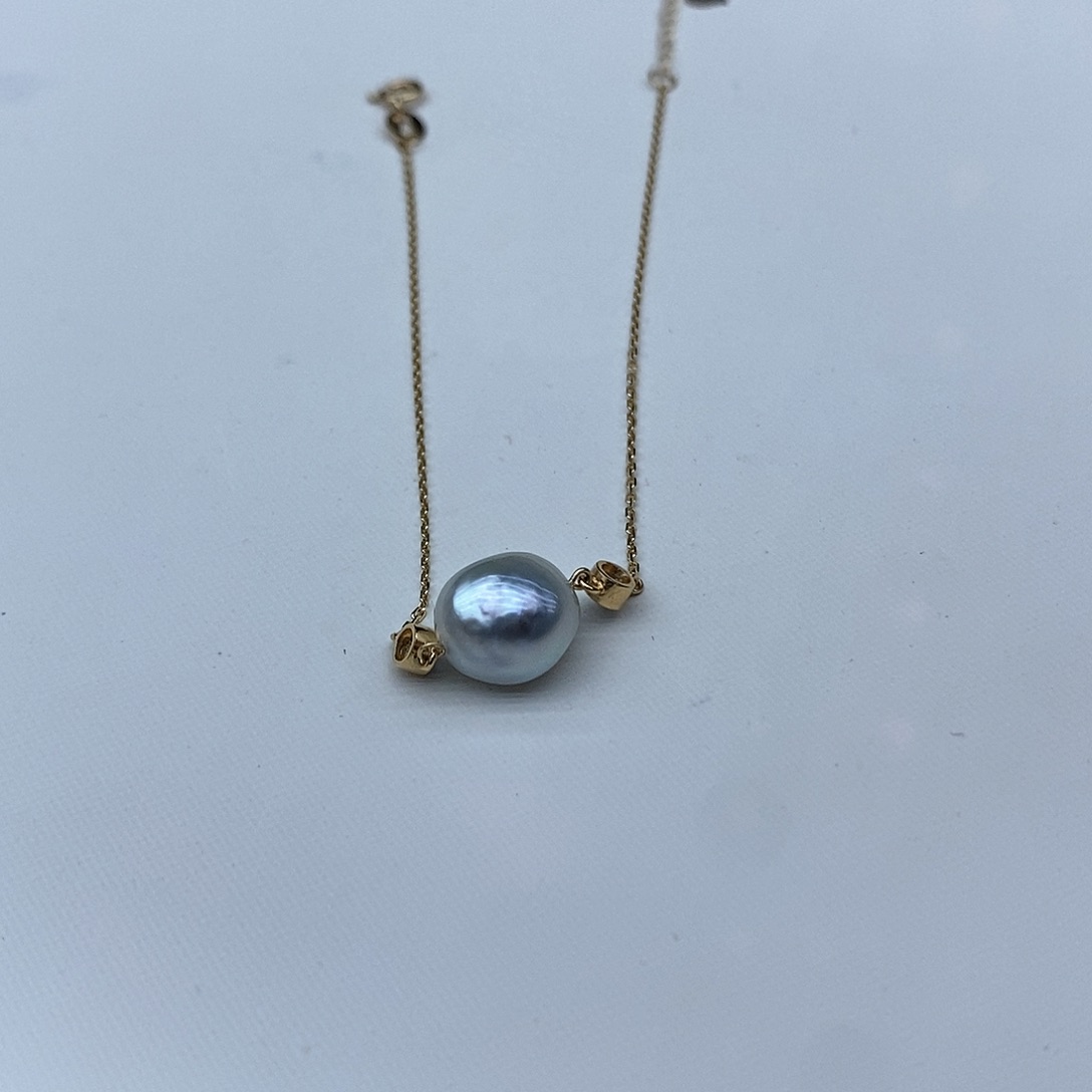 海水珍珠手绳18K金镶嵌