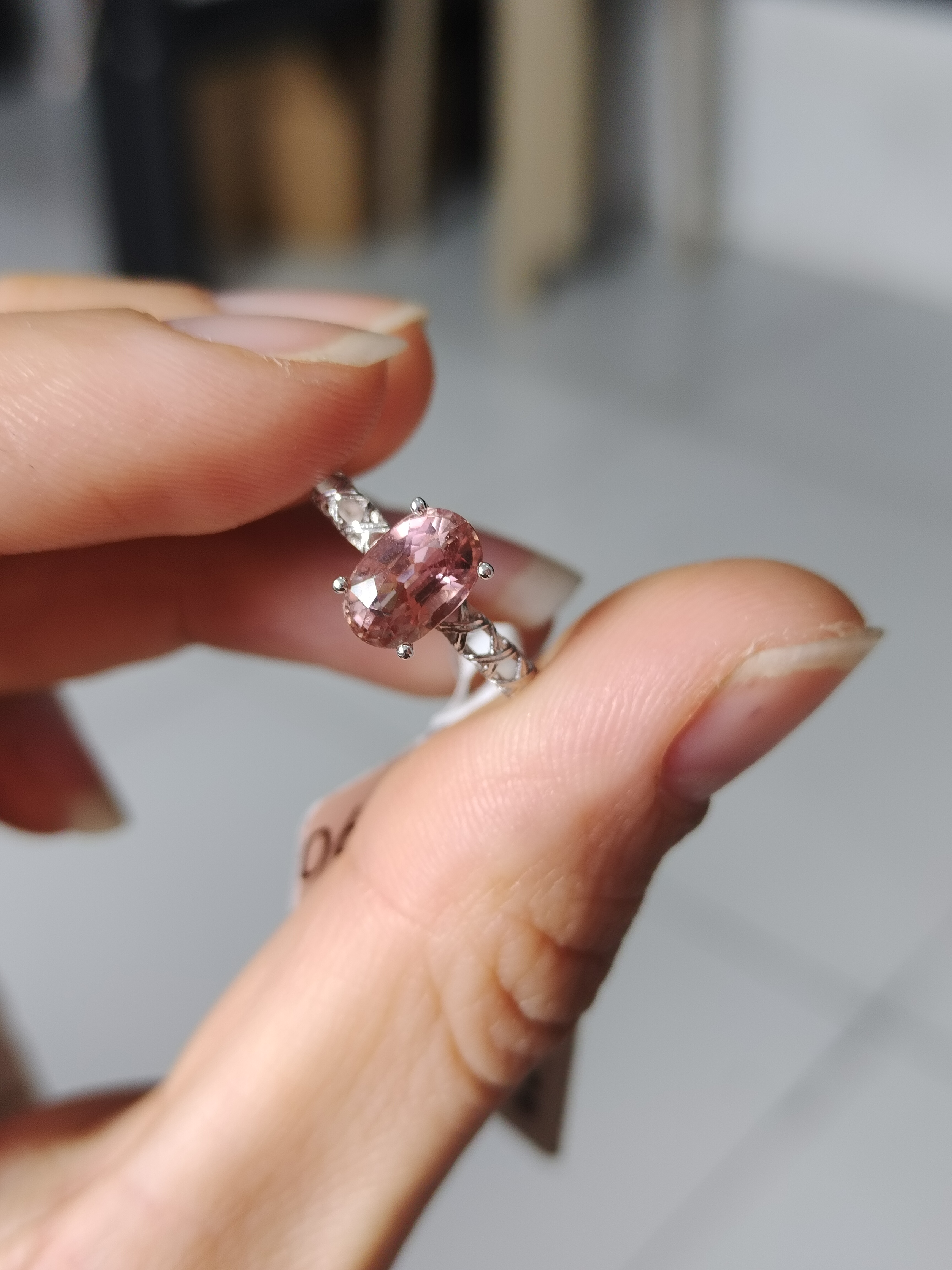 ［如一珠宝］18k碧玺戒指