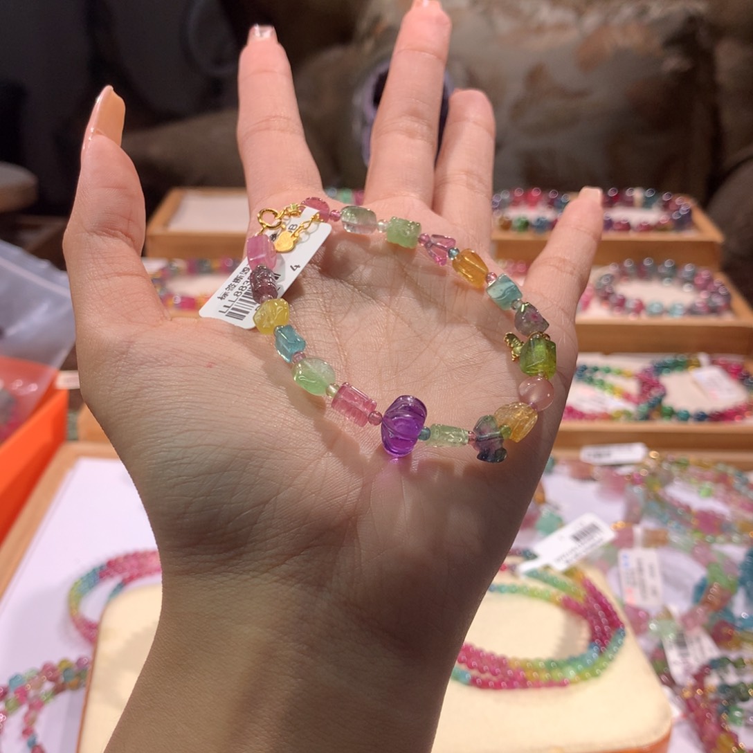 手串未镶嵌碧玺多样性发货其一