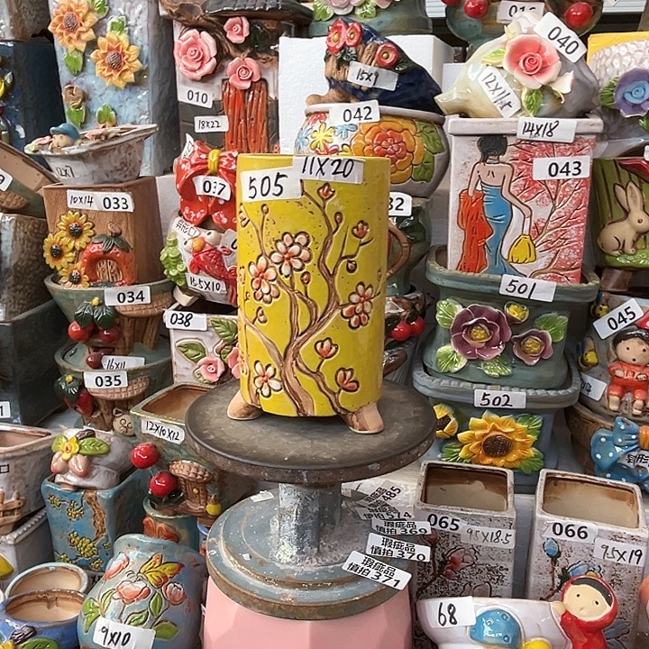 粗陶材质多肉花盆