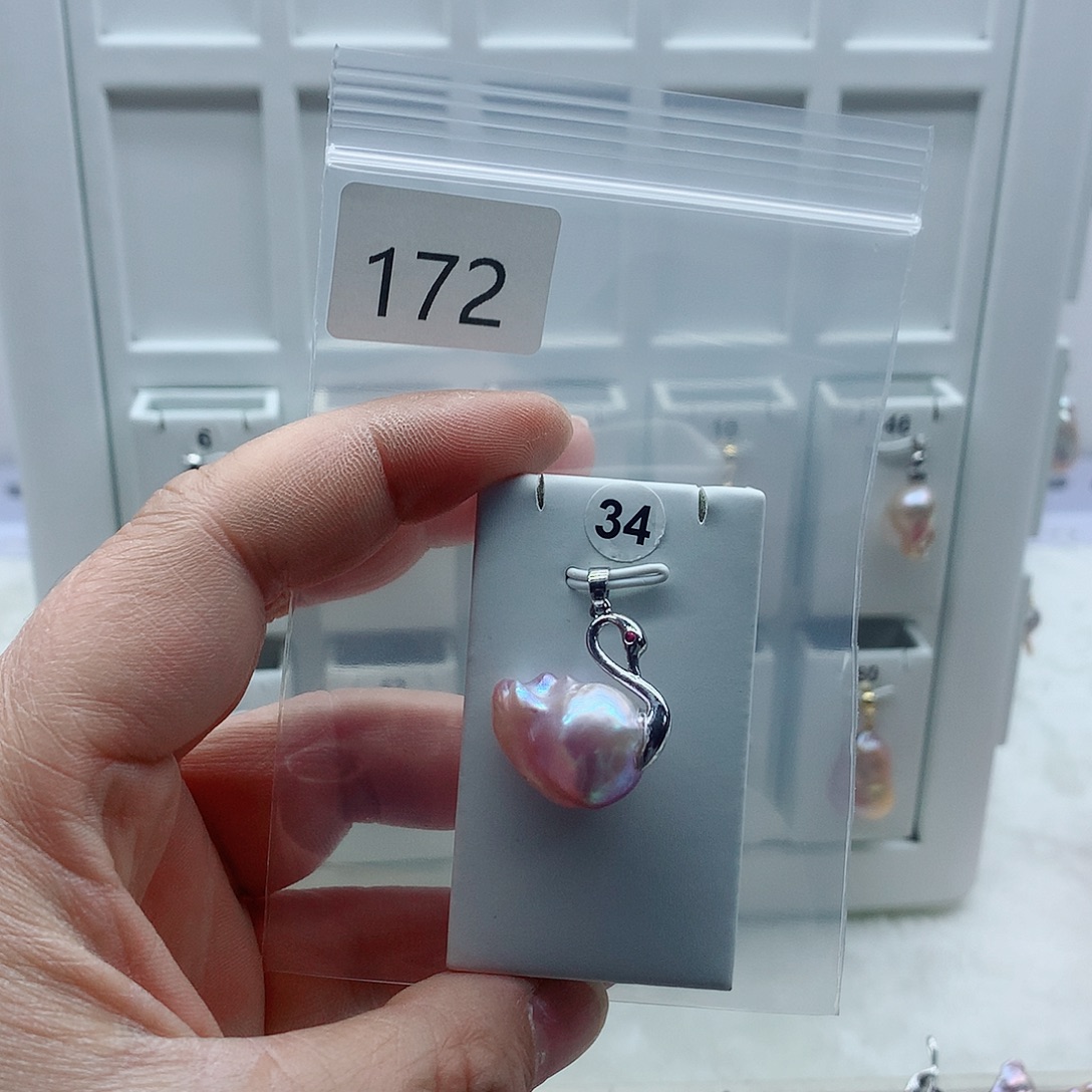 吊坠(不含链)合金淡水珍珠