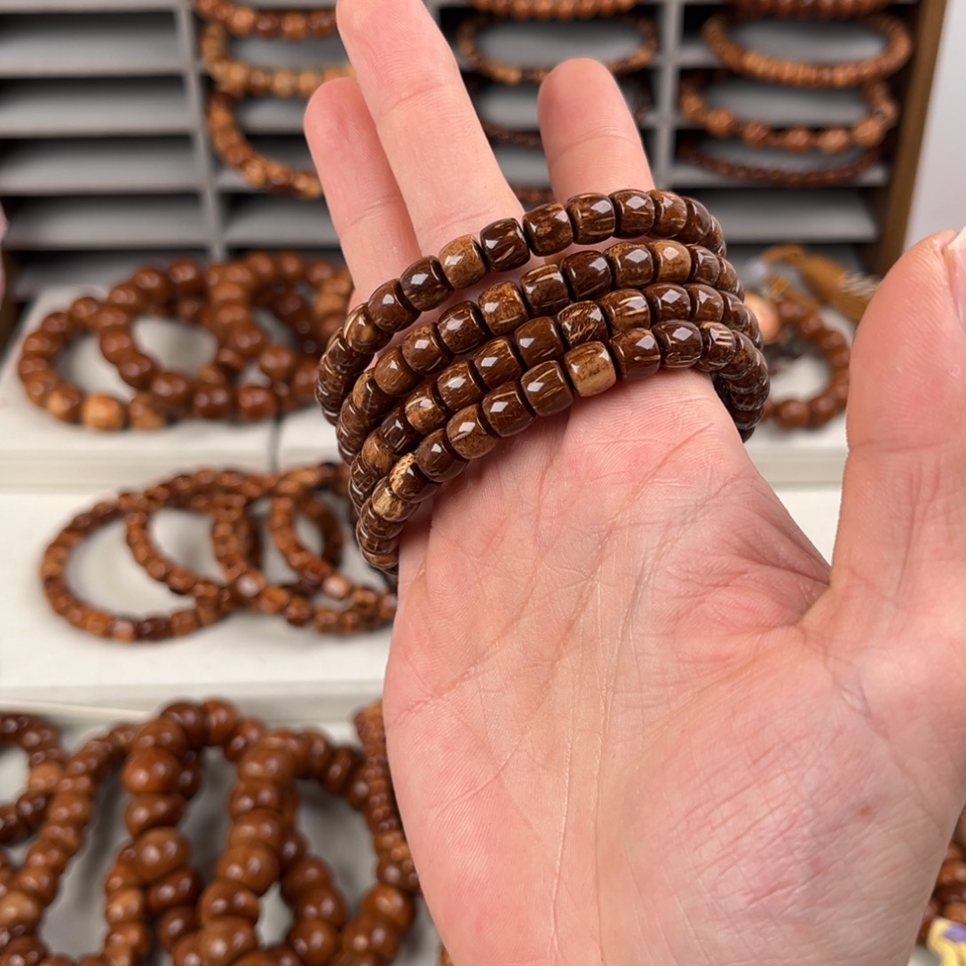 不***学库克手串紫金直切长串