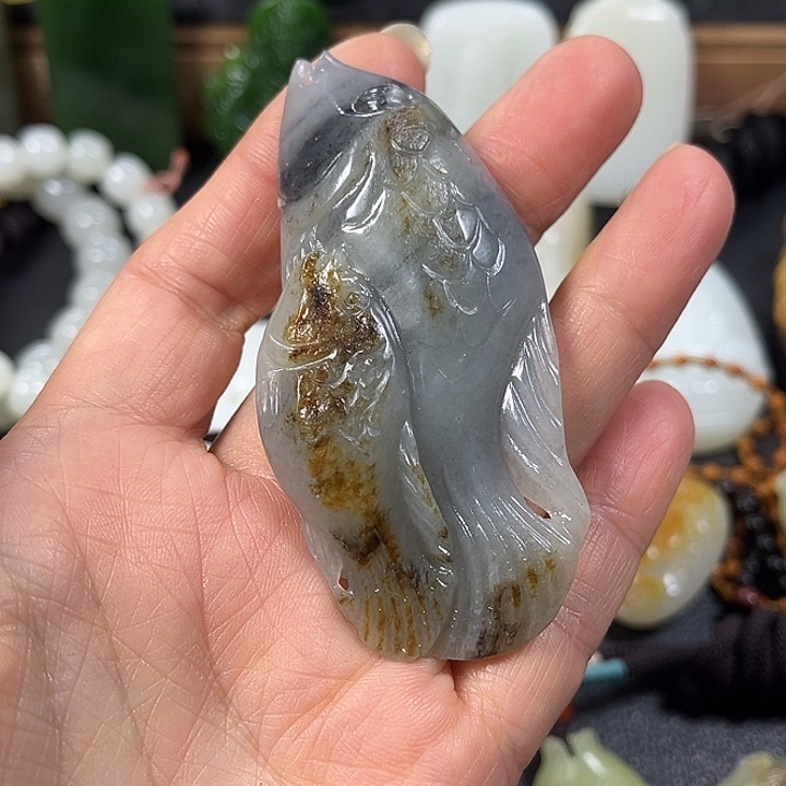 和田玉未镶嵌吊坠(不含链)
