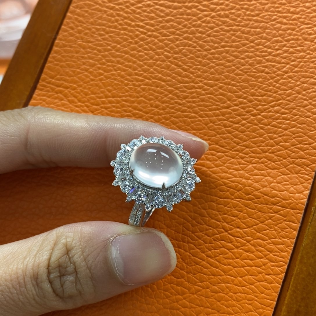 石英质玉吊坠(赠链)银S925镶嵌