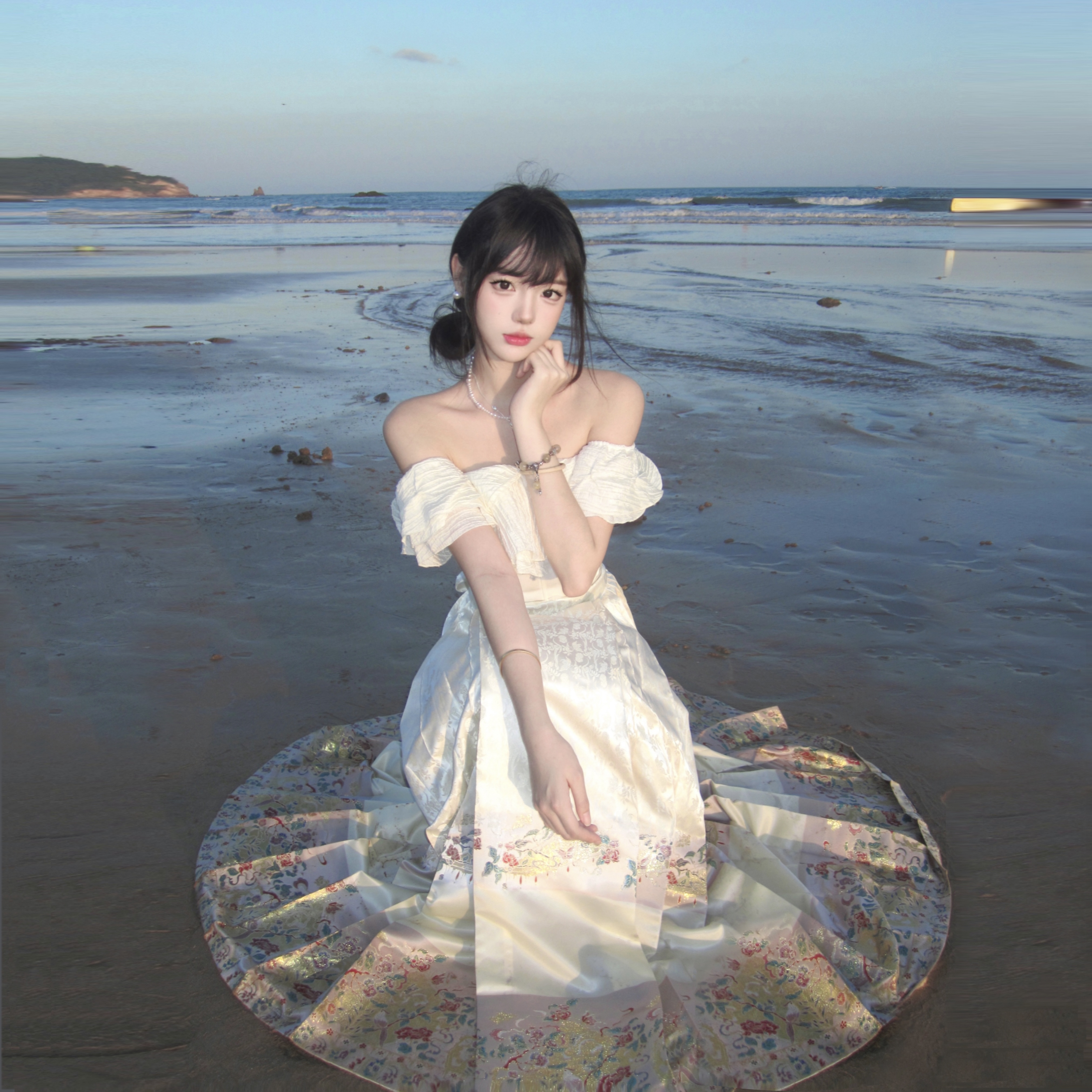 京云染【水木秦淮】原创仙气汉服半身裙马面裙仿妆花织锦缎日常百搭