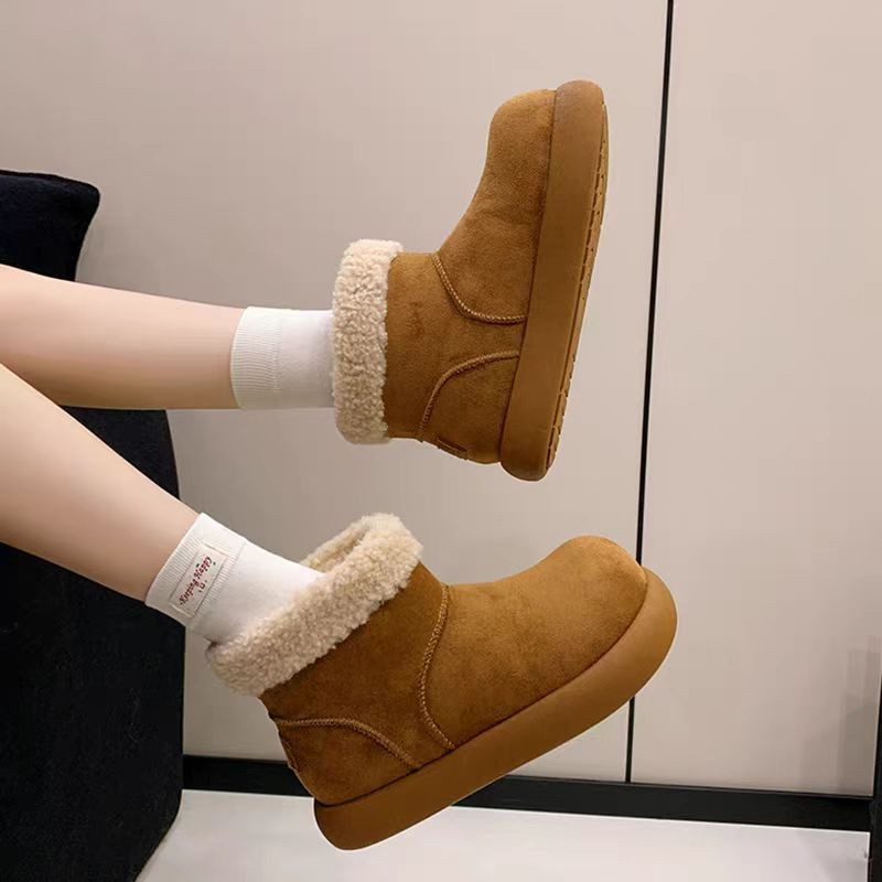 2025内增高大土豆冬季法式保暖韩版其它时尚雪地靴棉鞋靴子短靴