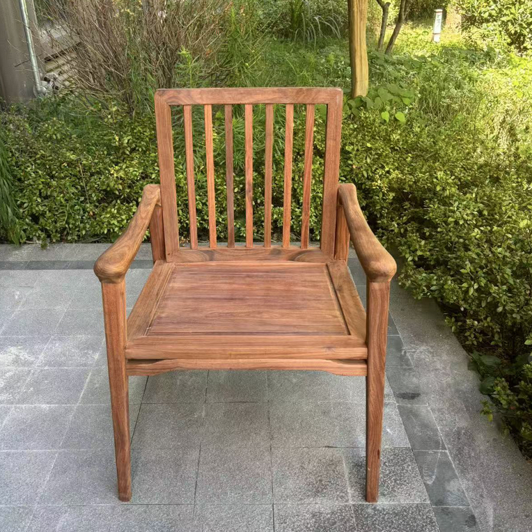 酸枝木细磨抛光休闲椅尺寸：长63宽53坐高44总高90