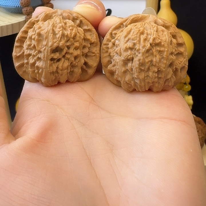 把件文玩核桃41加全品白狮子