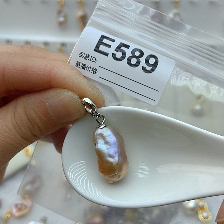 淡水珍珠颈饰银S925镶嵌