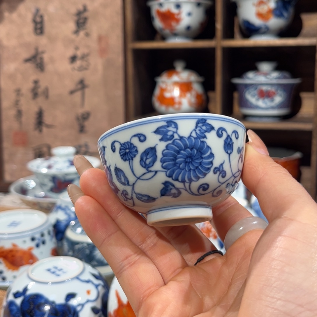 陶杯子景德镇陶瓷主人杯