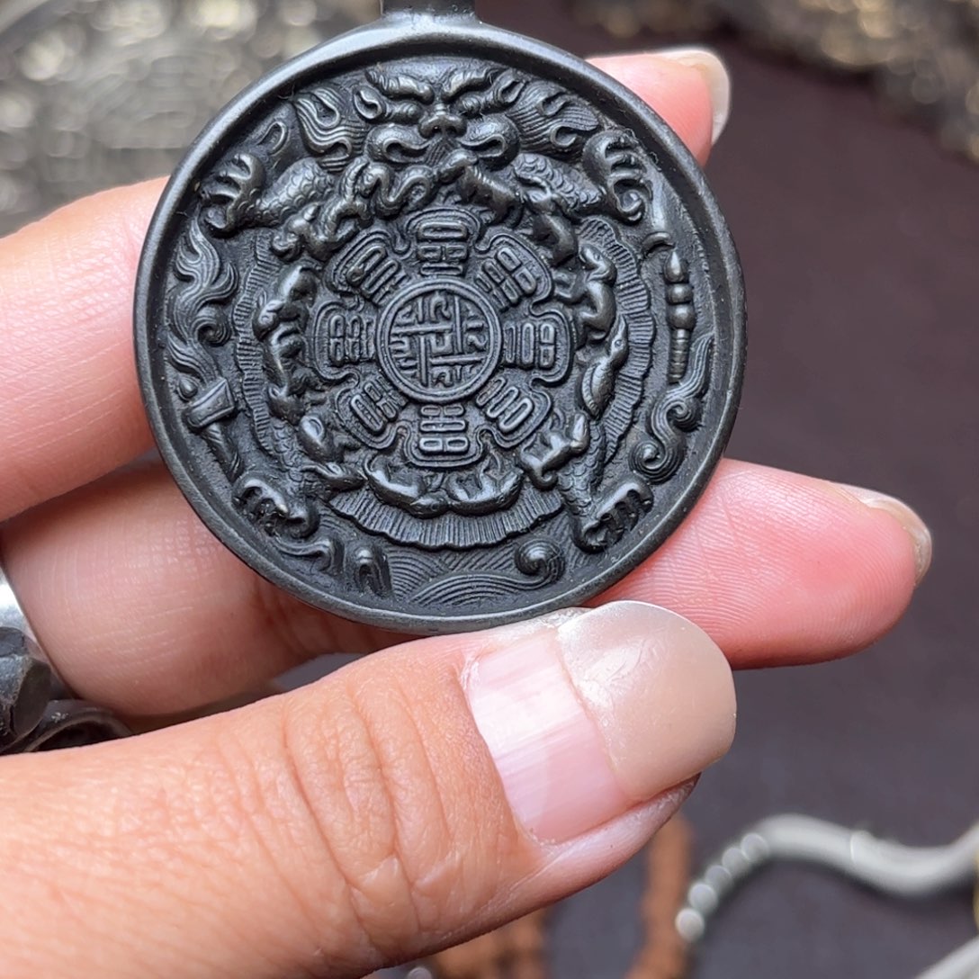 罗****声铜星月菩提吊坠项链