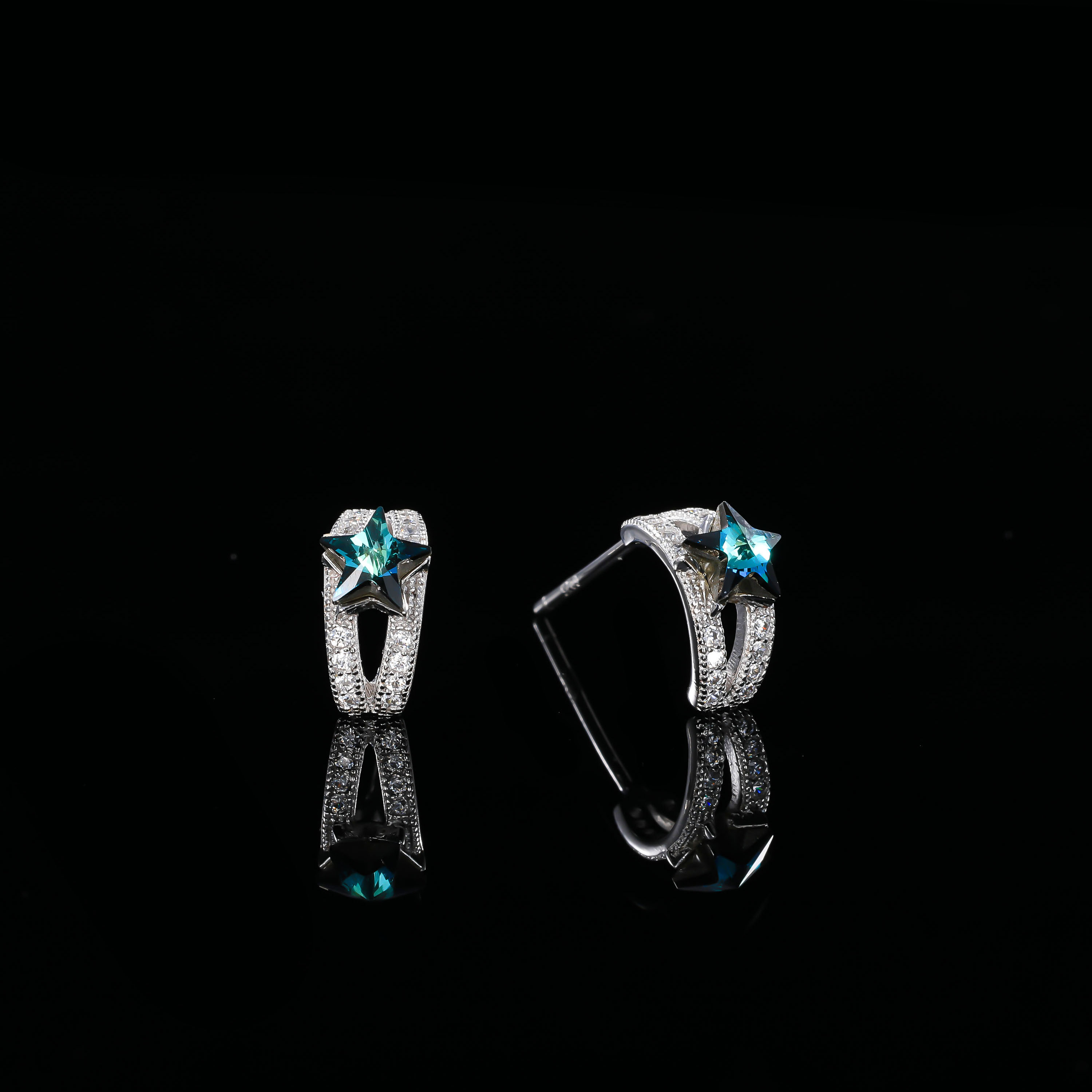 925银耳饰 ——木木（SA580）纯银耳饰FYR-894B