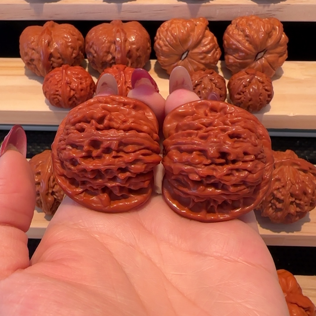 吊坠文玩核桃玉化四座楼42精品2691