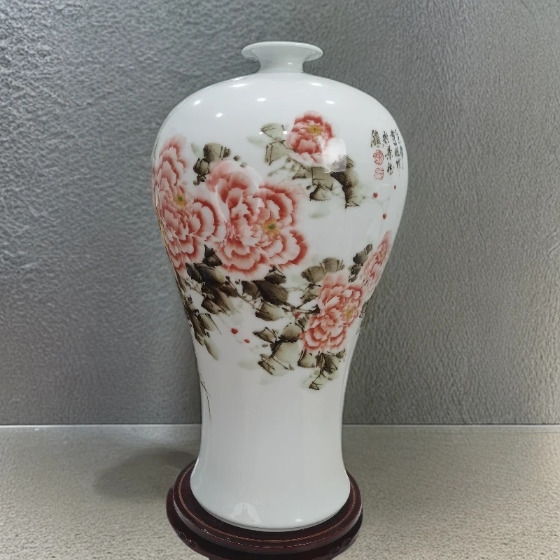 景德镇徐建明老师手工手绘花瓶