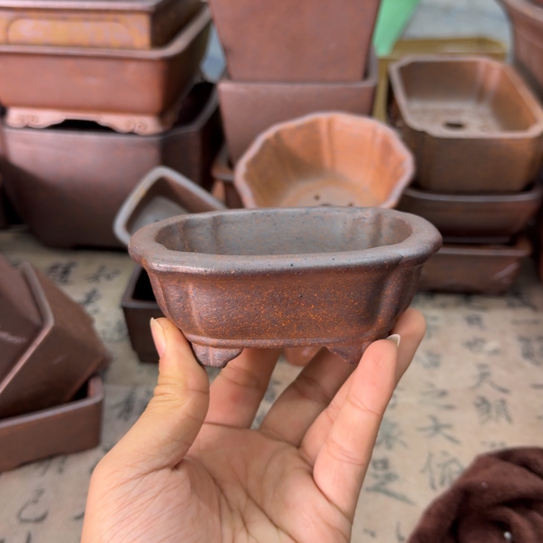 紫砂花盆70号宜兴紫砂正品9.5x7x3