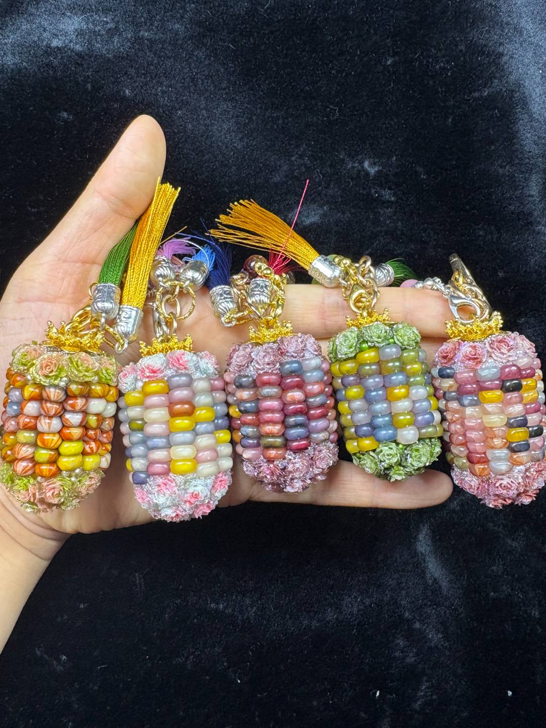 文玩玉米簪花工艺/直播间选款下单/自助下单按价位随机发/可批发