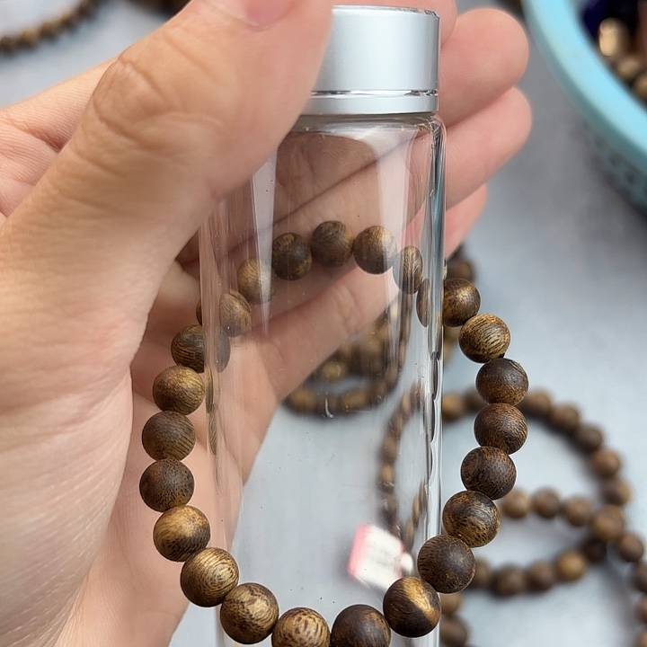 沉香沉香碎屑奇楠沉香08圆珠单圈多样性发一