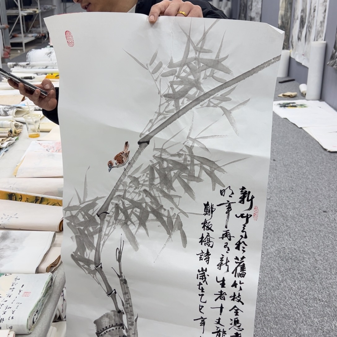 国画纯手绘字画宣纸
