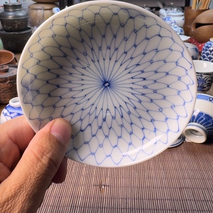 青花瓷器杯子茶具