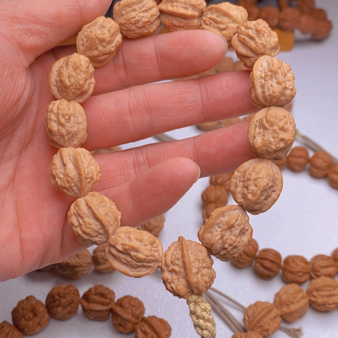 玲***行桃核手串蛤蟆头17三通款