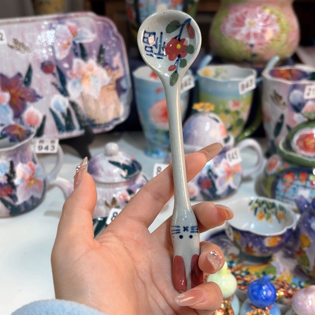 景德镇手绘高温釉下彩陶瓷茶具