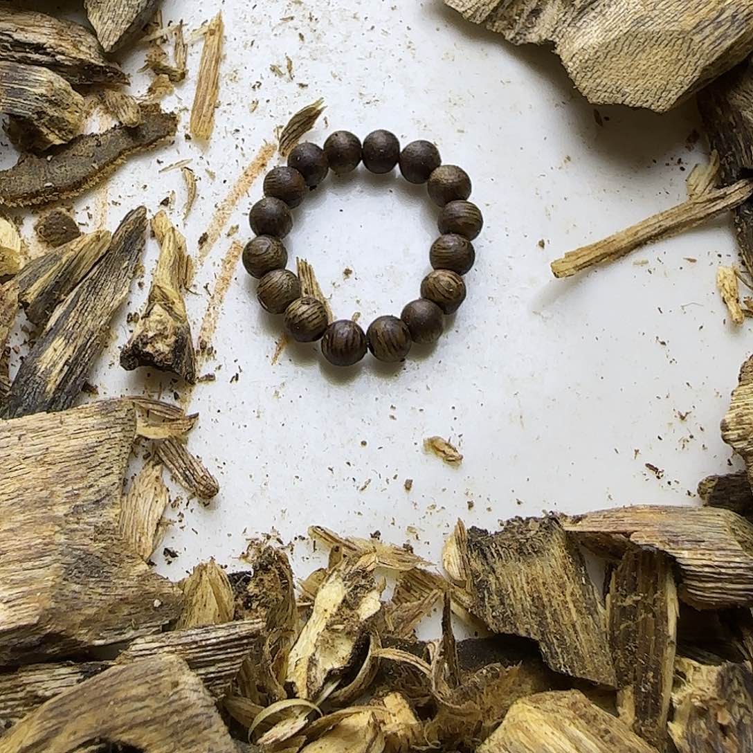 沉香碎屑沉香沉香戒指一个原汁原味