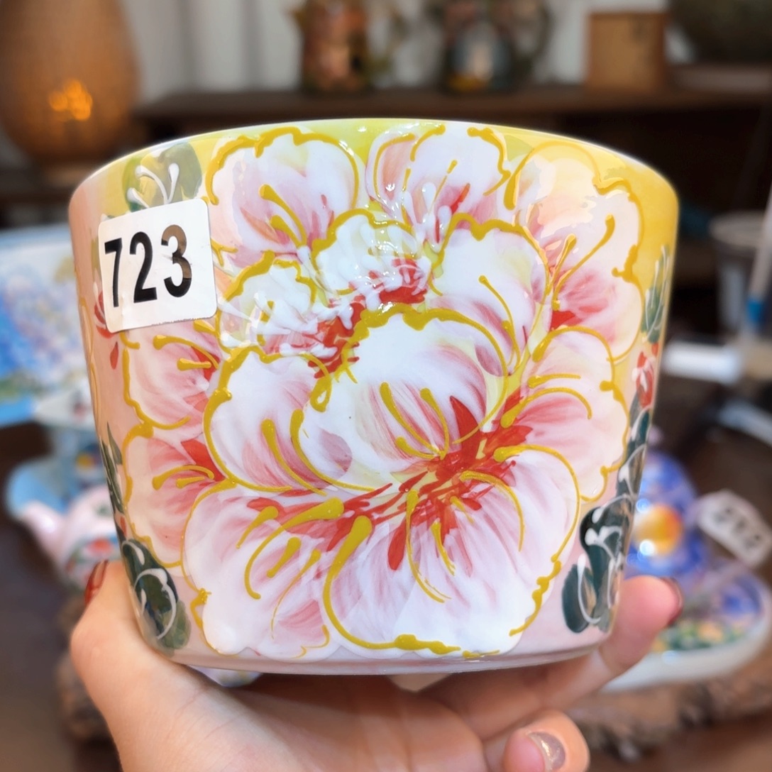 景德镇手绘高温釉下彩陶瓷茶具