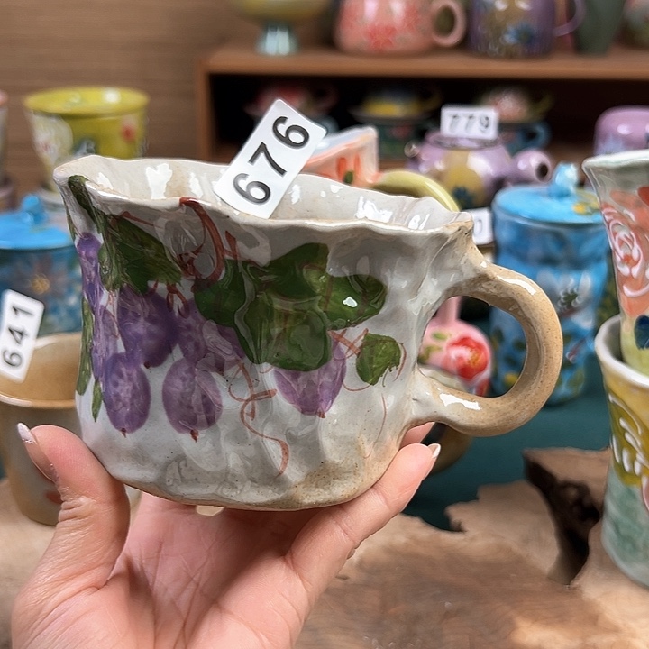 杯景德镇陶瓷手绘作品676