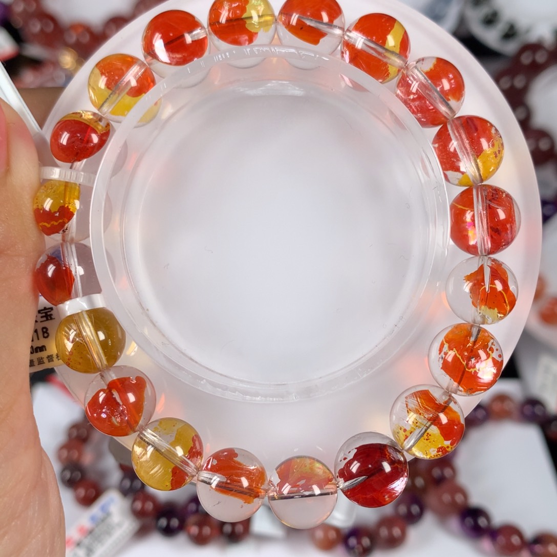 未镶嵌手链水晶胶花